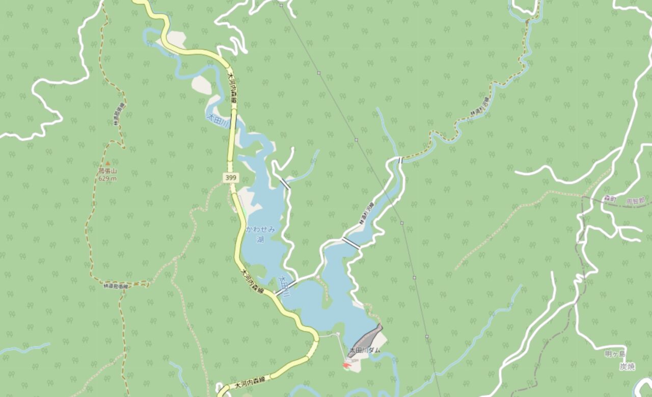 map 杉沢林道
