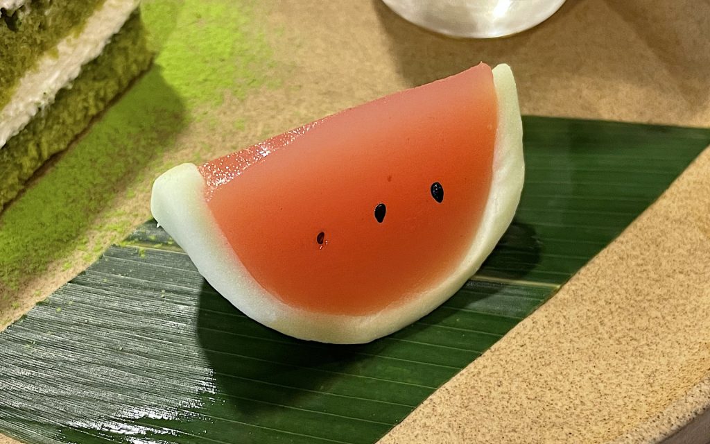 季節の上生菓子　すいか