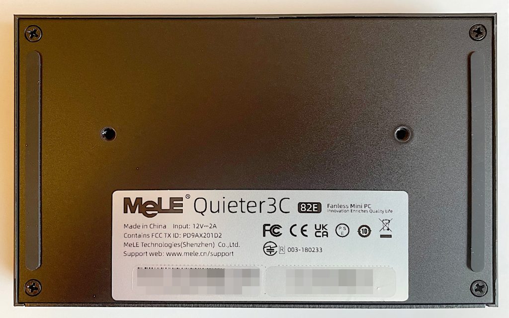 Quieter3C裏面