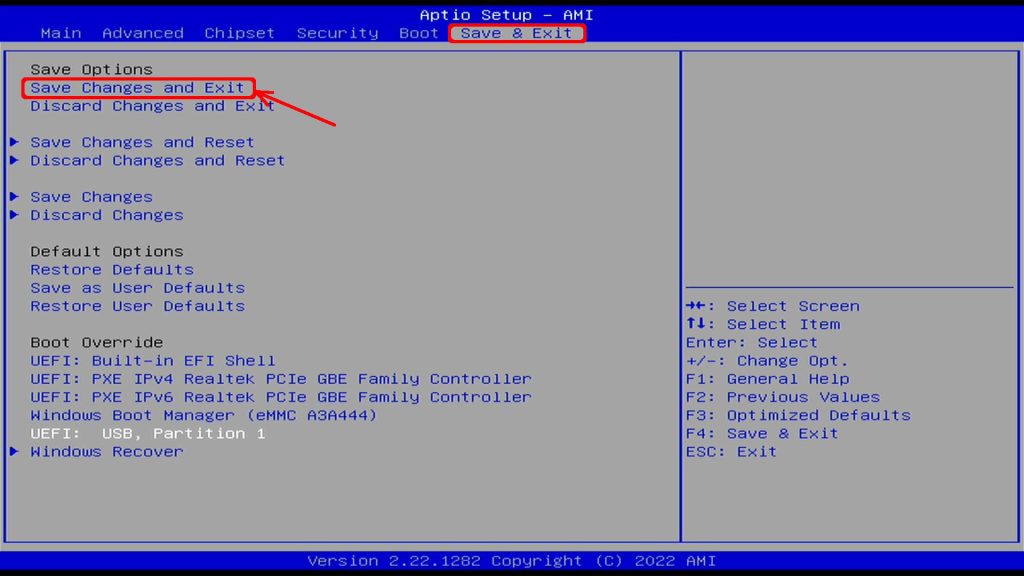 BIOS save