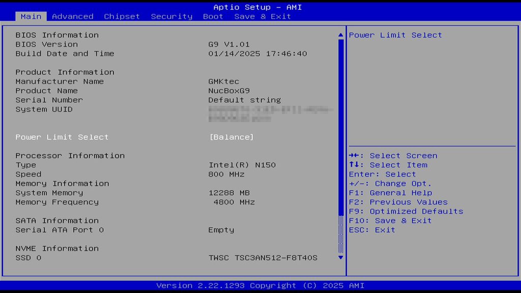 G9 BIOS MAIN