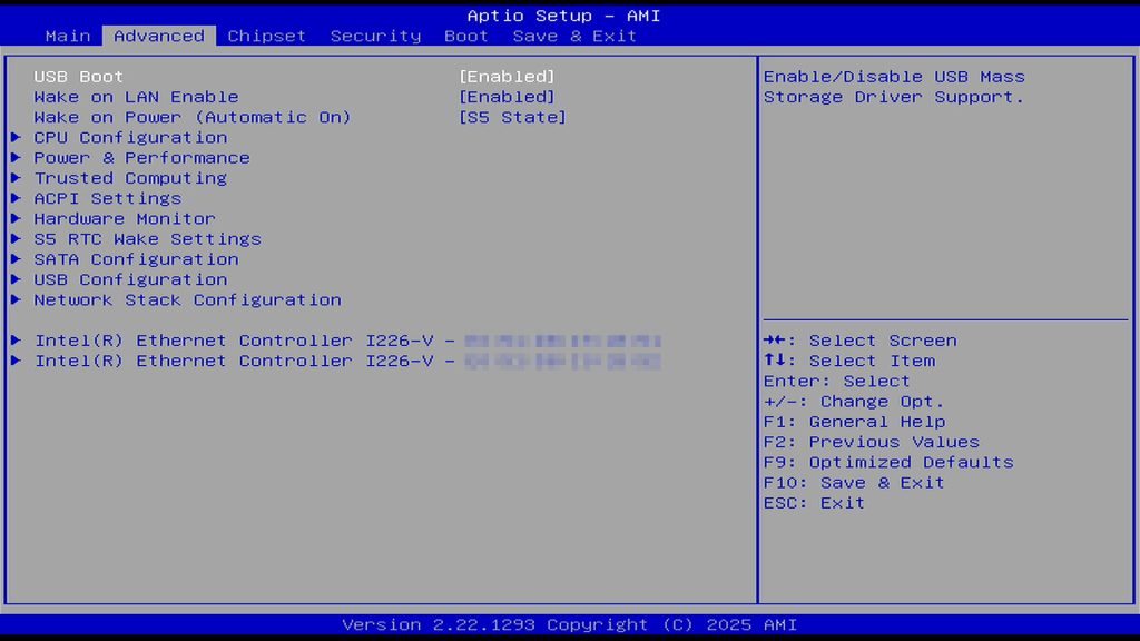 BIOS Advanced