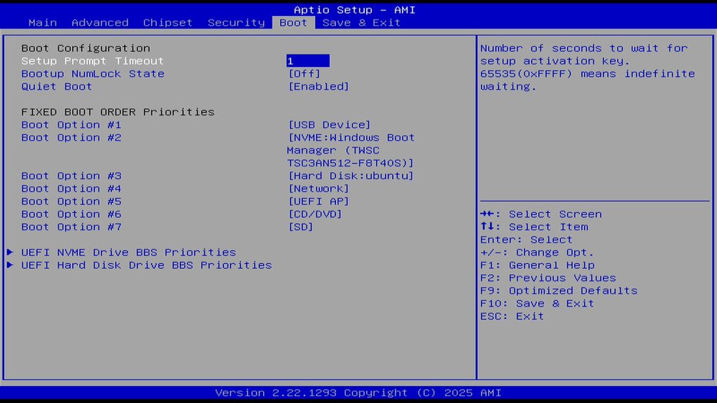 G9 BIOS BOOT