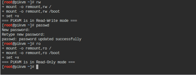 パスワード変更 root