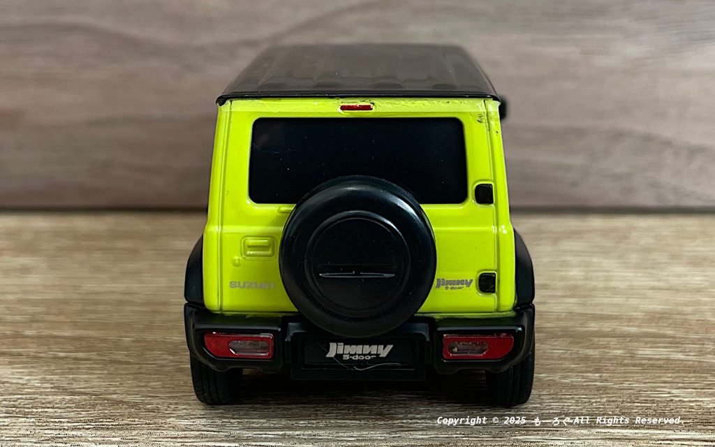 JC74W 1/43 プルバックミニカー 背面